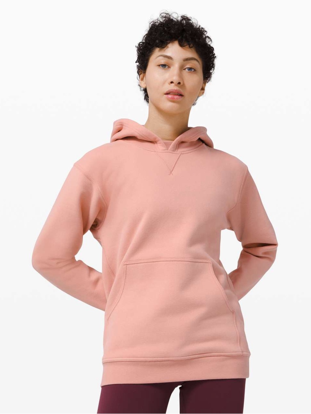 Lululemon All Yours Hoodie Fleece in Pink Pastel Size 6 Activewear Athleisure